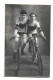 Carte Photo Deux Jeunes Cyclistes Debut 20ème VCV Sur Leurs Maillots Vélo Club V? - Sport