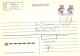 Ukraine:Ukraina:Registered Letter From Poltava With Zakasnoje Cancellation And Overprinted Stamps, 1993 - Ukraine