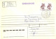 Ukraine:Ukraina:Registered Letter From Poltava With Zakasnoje Cancellation And Overprinted Stamps, 1993 - Ucrania