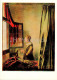 Painting By Johannes Vermeer - Girl With A Letter - Dutch Art - 1983 - Russia USSR - Unused - Peintures & Tableaux