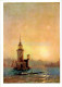 Painting By I. Aivazovsky - View Of The Leander Tower - Russian Art - 1974 - Russia USSR - Unused - Paintings