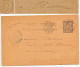BOITE RURALE SEINE ET OISE  ENTIER SAGE 10C CP 1892 VIGNY T84 + BOITE RURALE C = AVERNES ( PETIT TROU D ARCHIVAGE ) - 1877-1920: Semi-Moderne