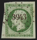 N°12b, 5c Vert-foncé, Oblitéré PC 3943 PELISSANNE - SUPERBE - 1853-1860 Napoléon III