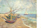 Navigation Sailing Vessels & Boats Themed Postcard Vincent Van Gogh Boats On The Beach - Sailing Vessels