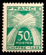 1943 FRANCE N 69 CHIFFRE TAXE 50c TYPE GERBES DE BLÉ - NEUF** - 1859-1959 Nuovi