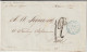 1869 - ENTREE MARITIME VOIE ANGLAISE (ETATS-UNIS AMBULANT) Sur LETTRE SC De HABANA (C UBA) PAPIER FILIGRANE ! - Schiffspost