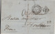 1864 - SUPERBE MARQUE INDIA UNPAID CALCUTTA Sur LETTRE ENTREE PAR MARSEILLE + PP ET MARQUE ECHANGE ANGLAISE => BORDEAUX - 1858-79 Kolonie Van De Kroon