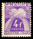 1946  FRANCE N 74 CHIFFRE TAXE 4F TYPE GERBES DE BLÉ - NEUF** - 1859-1959 Mint/hinged