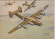 QU 21- COLLECTION DES AVIONS ALLIES - CONSOLIDATED B 24 " LBERATOR " (E.U) - ILLUSTRATEUR PETIT - CARTE PUB ASPIRINE  - 1939-1945: 2a Guerra