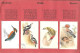 BL46 - ALBUM COLLECTEUR VACHE GROSJEAN - OISEAUX DE NOS PAYS - PAGES ROUGES  - COMPLET - Sammelbilderalben & Katalogue