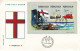 Faroe Islands 1990; The 50th Anniversary Of The Faroese Flag.  Set Of 3 And Souvenir Sheet On FDC (Foghs Cover). - Féroé (Iles)