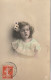 RE 15- LOT DE 2 CARTES PHOTOS - PORTRAITS DE FILLETTE : CURIEUSE , PENSIVE - 4 SCANS - Portretten