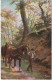 RE 19-" GOING TO FETCH ANOHER LOAD " - ATTELAGE DE CHEVAUX AVEC PAYSAN DANS LES SOUS BOIS - ILLUSTRATEUR PAYNE - 2 SCANS - Pferde