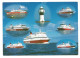 CRUISE SHIPS - 7 Vessels - VIKING LINE Shipping Company Marketing Card - - Other & Unclassified