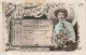 RE 20- " BONNE ANNEE " - BILLET DE LOTERIE 1909 - 2 SCANS - Neujahr