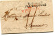 LETTRE AVEC TEXTE DE VITORIA POUR SAUMUR ENTREE PAR BAYONNE TAXE 8 AU DOS 11 DEC EN FRANCE 8 JANV 1824 SU - Entry Postmarks