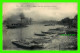 SHIP, BATEAUX - BOIS-LE-ROI (77) - DÉPART D'UN TRAIN DE BATEAUX À LA CAVE - CIRCULÉE EN 1918 - IMP. E. LE DELEY - - Other & Unclassified