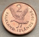 1998 Falkland Island Standard Coin 2 Pence,KM#3A,7376K - Falklandeilanden