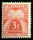 1943 FRANCE N 83 CHIFFRE TAXE 3F TYPE GERBE DE BLÉ - NEUF** - 1859-1959 Mint/hinged