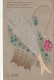 SO 4- CARTE GAUFREE AVEC POISSON ET PANIER DE FLEURS - ROSE EN RELIEF - 2 SCANS - April Fool's Day