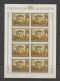 Liechtenstein 1978 Paintings - Horses And Carriage Full Sheets ** MNH - Unused Stamps