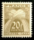 1946 FRANCE N 77 CHIFFRE TAXE 20f TYPE GERBE DE BLÉ - NEUF** - 1859-1959 Neufs
