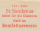 Meter Cover Germany 1955 St. Bonifatius - Diaspora - Andere & Zonder Classificatie