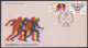 Inde India 1981 FDC Asian Games, Athletics, Sport, Sports, Stadium, Elephant, First Day Cover - Other & Unclassified