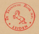 Meter Cover Netherlands 1954 Horse - Bank - Leiden - Hípica