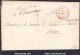 FRANCE MARQUE POSTALE AVEC CAD ROUGE PARIS FRANCHISE VÉRIFIÉE DU 14/08/1840 - 1801-1848: Voorlopers XIX