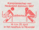 Meter Proof / Test Cover Netherlands 1987 Dutch Draughts Championship 1987 - Nijverdal - Sin Clasificación