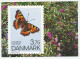 Postal Stationery Denmark 1993 Butterfly - Autres & Non Classés