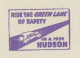 Meter Top Cut USA 1939 Traffic Safety - Ride The Green Lane - Hudson Motor Car - Altri & Non Classificati