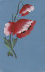 S0 26- HANDGEMALTE KUNSTLERKARTE - CARTE PEINTE A LA MAIN - FLEURS : COQUELICOTS - M.M.B SERIE 488 - 2 SCANS - Blumen