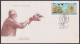 Inde India 1996 FDC Dr. Salim Ali, Centenary, Bird, Birds, Crane, Se-tenant, WIldlife, Wild Life, First Day Cover - Lettres & Documents