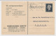 Briefkaart G. 297 Particulier Bedrukt Leiden 1949 - Ganzsachen