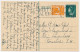 Briefkaart G. 288 / Bijfrankering Den Haag - Voorschoten 1948 - Postwaardestukken