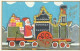 RE Nw1- " JOYEUX NOEL " - LOT DE 5 CARTES : BONHOMME DE NEIGE VOITURE ET AVION , PERE NOEL  TRAIN BATEAU - ILLUSTRATEUR - Sonstige & Ohne Zuordnung