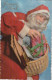 RE Nw1- " JOYEUX NOEL " - LOT DE 6 CARTES PERE NOEL AVEC HOTTE DE JOUETS , ENFANTS ET TELEPHONE - Santa Claus