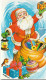 RE Nw3-  CARTE LIVRET  -  PERE NOEL AVEC HOTTE DE JOUETS - ILLUSTRATEUR RAINAUD - Kerstman