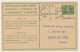 Verhuiskaart G. 20 Den Haag - Frankrijk 1951 - Postal Stationery