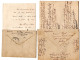 ESCALE FRANCAISE DU LEVANT PORT SAID 2 LETTRES AVEC CORRESPONDANCE 1914 ET 1916 CUIRASSE JAUREGUIBERRY  WW1 - Cartas & Documentos