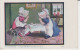 Saying Grace Sun Bonnet  2 Petites Filles Assis Face à Face  Qui Prie, Chat,   2s - Dessins D'enfants