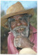 AN ELDER OF THE PITJANTJATJARA PEOPLE, TRADITIONAL OWNERS OF ULURU AND TJUTA .- NORTHERN TERRITORY.-  ( AUSTRALIA ) - Aborigènes