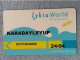 HOTEL KEYS - 2543 - TURKEY - LYKIA WORLD - Hotelsleutels (kaarten)