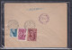 2 Lettres Timbres Sur Timbres - Hongrie - Lettres Recommandée De 1951 ° - 2 Blocs Dentelé Et NON Dentelé - Rare - Lettres & Documents