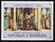 Delcampe - THEMATIC CHRISTMAS:  RELIGIOUS PAINTINGS BY RAPHAEL   4v+MS    -   BARBUDA - Natale