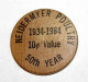 Wooden Token - Wooden Nickel - Jeton Bois Monnaie Nécessité - Tête D'Indien - Neidermyer Poultry 1984 - Etats-Unis - Monétaires/De Nécessité