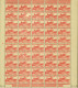 Tunisie 1945 - Colonie Française - Timbres Neufs. Yvert Nr.: 282. Feuille De 50 Avec Coin Daté: 9/7/45...(EB) AR-02370 - Unused Stamps