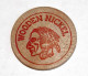 Wooden Nickel - Jeton Bois 1979 Monnaie Tête D'Indien - The Cola Clan Houston - Coca Cola - Etats-Unis - Wooden Token - Monedas/ De Necesidad